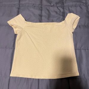 Yellow crop top